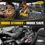 Rorhxia L Dog Mid-Size Truck Seat Cover for Back Seat with 3 Support Rods | 500 lbs Hard Bottom Supports, 45% More Space, 100% Waterproof, 7-Layer Protection, L for Mid-Size Trucks & SUV