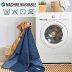 PetAmi Waterproof Couch Cover for Dog Non-Slip Bed Sofa Blanket, 68x82 Blue | Leakproof Furniture Protector for Pet Cat, Machine Washable Pee Proof Mat for Chair Car Seat, Durable & Anti Slip Backing