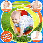 Kids Play Tunnel Tent for Toddlers, Colorful Pop Up Crawl Tunnel Toy for Baby or Pet with Breathable Mesh, Collapsible Gift for Boy and Girl Play Tunnel Indoor and Outdoor Game