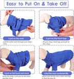 Queenmore Small Dog Pullover Sweater, Cold Weather Cable Knitwear, Classic Turtleneck Thick Warm Clothes for Chihuahua, Bulldog, Dachshund, Pug (Royal Blue, X-Large)