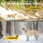 EXPAWLORER 6Pcs Anti Slip Dog Socks to Prevent Licking Paws, Dog Shoes for Hot Pavement Double Sides Dog Boots & Paw Protectors Booties for Hardwood Floors with Grip Small Medium Large Senior Dogs, XS