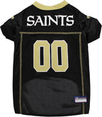 Pets First NFL New Orleans Saints Dog Jersey, Size 3X-Large, Football Shirt Costume for Pet, Dog Sports T-Shirt, NFL Team Clothing for Cats, Licensed Pet Apparel Available in 7 Sizes and 32 Teams