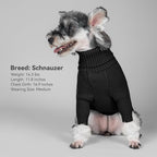 cyeollo Dog Sweater Long Sleeve Knitted Turtleneck Pullover Warm Clothes | Ultra Soft Warm Knit, Full Coverage, 4-Way Stretch for Easy Movement, Easy On & Off, Winter Daily Wear for Small Dogs