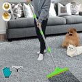 Carpet Rake for Pet Hair Removal, Green | Reusable Pet Hair Remover, 60" Adjustable Long Handle, Carpet Scraper for Dog Cat Hair, For Rugs, Mats, Couch, Furniture