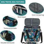 BAGLHER Dog Travel Bag, Pet Travel Bag (ALL Pet Travel Supplies), With 2 Pet Food Containers and 2 Collapsible Silicone Bowls; Essential Kits for Travel Hawaii