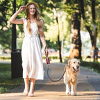 Dog Poop Bag Holder for Leashes - Dog Poop Bag Dispenser and Treat Holder with 2 Waterproof Pouches for Pet Waste Bags and Walking Accessories + 1 Free Roll - Leashrr 2.0 (Black)