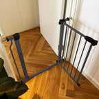 BalanceFrom Easy Walk-Thru Safety Gate for Doorways and Stairways with Auto-Close/Hold-Open Features, 30-Inch Tall, Fits 29.1-33.8 Inch Openings, Graphite | with Hold-Open and Auto-Close – Adjustable Steel Barrier for Stairs, Doorways, and Hallways, No...