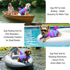 Fragralley Shark Dog Life Jacket, Easy to Put on Dog Life Vest for Swimming and Boating, Vibrant & Adjustable Dog Life Preservers for Small Medium Large Dogs, Suit to Swim, Fish, Beach, Surfing