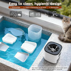 Automatic Cat Feeder with Dual HD Cameras for 2 Cats, Smart WiFi Pet Feeder with APP Control, Timed Feeding & Portion Control, 2-Way Audio, Night Vision, 5GHz/2.4GHz WiFi, 6L