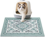 Unicorn Catcher 24"x15" Cat Litter Mat Non-Slip Washable Litter Box Mat | High-Density PVC Litter Catcher Mat Efficiently Traps Scattered Litter From Paws To Keep Floors Clean