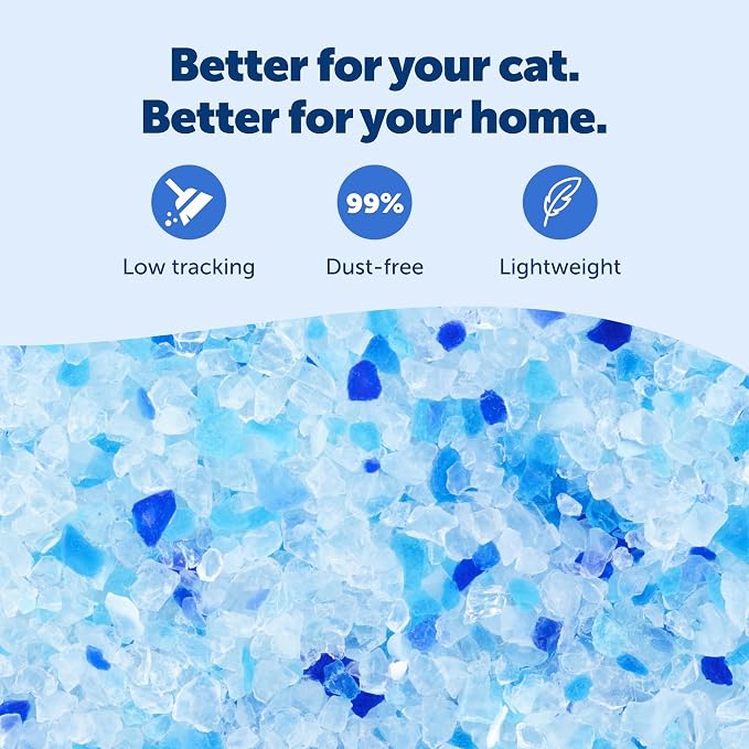 PetSafe ScoopFree Odor Control Crystal Cat Litter, Fresh Scent, 8 Lb Bag, Pack of 3