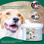 Dog or Cat Oral Care Powder – Tartar and Plaque Remover, Pet Dental Cleaning Powder for Oral Hygiene and Fresh Breath, Teeth Cleaner – 900 Servings, Large Size - 127g