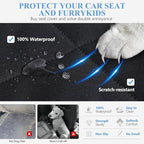 Btefd Back Seat Extender for Dogs, Hard Bottom Car Hammock with Blanket | Dog Seat Cover Supports 420lbs, 45% More Space, Waterproof, Mesh Window, Scratch Resistant, Non-Slip, Easy Care