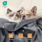 Waterproof Pet Blanket, Liquid Pee Proof Dog Blanket for Sofa Bed Couch, Reversible Sherpa Fleece Furniture Protector Cover for Small Medium Large Dogs Cats, Dark Gray Small（40" x 28"） | waterproof pet blanket sherpa fleece reversible couch cover bed p...
