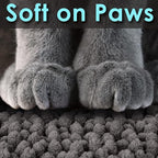 CatGuru Cat Litter Mat, Medium, Extra Large, XXL, Waterproof Litter Box Mat, Non Slip Kitty Litter Mat, Machine Washable Litter Trapping Mat, Soft Litter Tray, Cat Stuff (XL, Dark/Heavy-Duty)