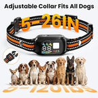 2 in 1 Dog Bark and Shock Collar - 4500FT Anti Bark Dog Training Collar with Remote, 3 Training Modes (Tone, Vibration, Safe Shock), IP67 Waterproof, Portable Training Collar for 5-120lbs Dogs