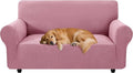 XINEAGE Stretch 2 Seater Slipcover, Non-Slip Pet Couch Cover,Pink | Washable Furniture Protector, Elastic Bottom, Dogs & Cats Friendly, Scratch-resistant, Fast Setup, High Elasticity