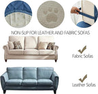 Ameritex Couch Sofa Slipcover 100% Waterproof Nonslip Quilted Furniture Protector Slipcover for Dogs, Children, Pets Sofa Slipcover Machine Washable (Blue, 78")
