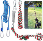 HOPET Dog Outdoor Bungee Hanging Toy, Tether Tug of War Toys for Medium to Large Dog to Exercise, Durable Interactive Tug Toy, Dog Rope Toys
