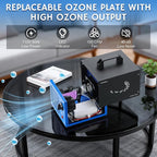 Airthereal MA5000 Ozone Generator, High Capacity, 2000 Sq Ft, Black | Ozone Air Ionizer for Rooms, Smoke, Cars, Pets, O3 deodorizer