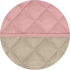 PureFit Reversible Quilted Couch Covers for Dogs Sofa Cover 4 Seater 88" | Pink/Beige, Water Resistant Couch Protector, Washable Pet Couch Cover with Non Slip and Elastic Straps For Kids