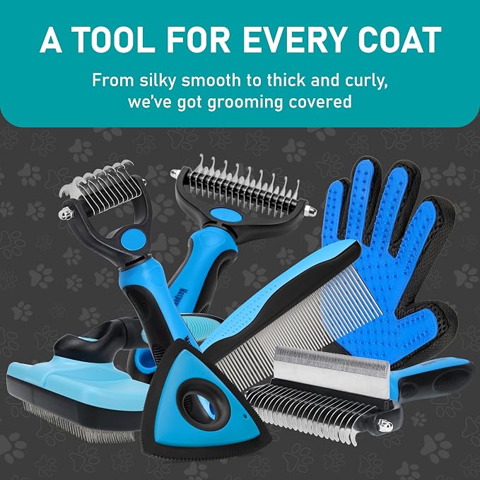 Maxpower Planet Dog Brush for Shedding, Dematting Grooming Tool, Large | Deshedding Undercoat Rake, Dual-Sided 9/17 Teeth, For Cats, Extra Wide, Non-Slip Handle, Gift for Pet Lovers