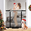 Rgqphantom 41" Tall Safety Pet Gate,Adjustable 30.5"-48" Wide (Black) | Auto Close Cat Gate Suitable for Stairs,Doorways,White, Pet Safety Barrier