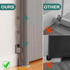 Babepai Retractable Baby Gates Extra Wide | 55" Wide x 34" Tall Dog Gates for Stairs | Indoor/Outdoor Use | Child Gates for Doorways, Deck, Porch, Hallways, Patio - Gray
