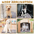 Tuanse 4 Pack Ultra Soft Dog Cat Bed Mat Small Animal Guinea Pig Bed with Cute Print Reversible Fleece Dog Crate Kennel Pad Cozy Washable Thickened Hamster Pet Beds Mat(23 x 18 Inches,Gray)