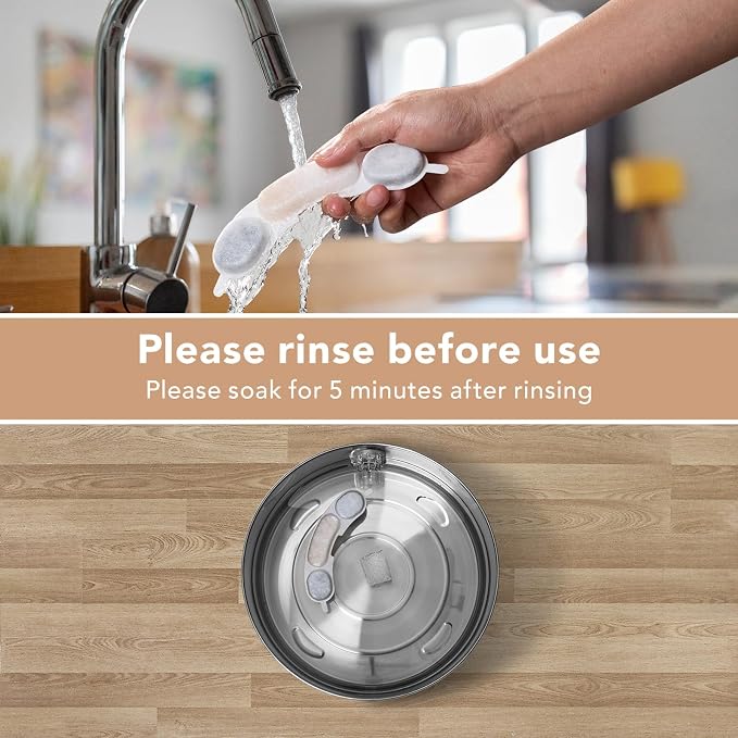 Smartoo Official 16 Packs Filters & Sponges for 7L/236oz Dog Water Fountain | Incl. 1 Pump Holder Replacement for Smartoo Stainless Steel Pet Water Fountain, Durable & Genuine Filter Replacement