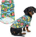 Parisian Pet Floral Dog Shirt - Cotton Clothes for Large Dogs - Stylish Dog Beach Outfit - Lightweight and Soft Puppy Clothes - Trendy Tshirts for Dogs - Comfortable Summer Vacation Pet Apparel