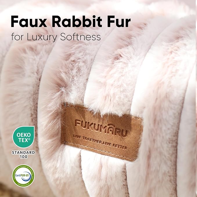 FUKUMARU Small Dog Bed, 25" Orthopedic Dog Bed for Puppies, Donut Cat Beds | Gradient Color Calming Donut Dog Beds for Small Dogs, Round Pet Bed with Washable Cover, Cute Cat Bed for Indoor Cats, Pink