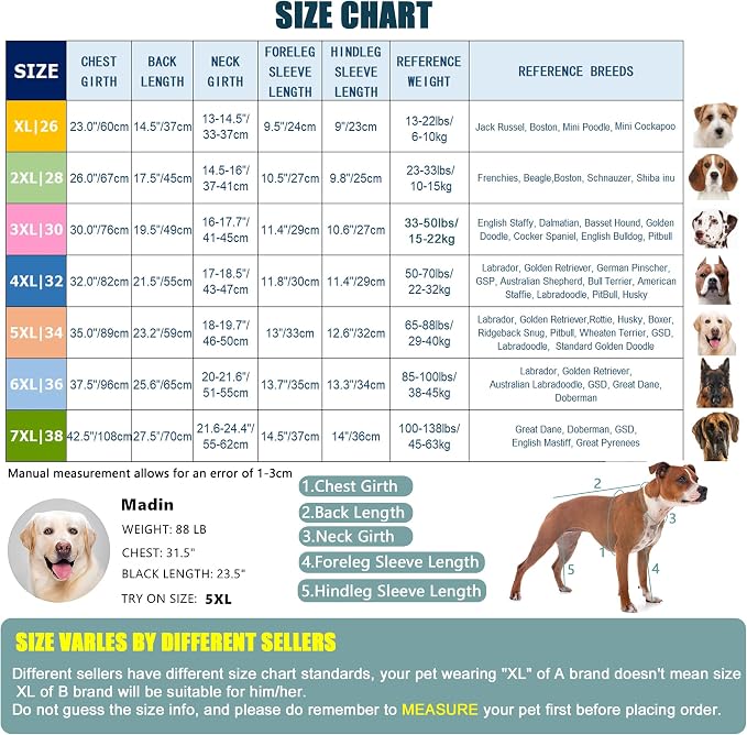 Dog Recovery Suit After Surgery Female Male, Medium Large Dog Neuter Shirt Cone Alternatives Prevent Licking Surgical Onesies (Green Pony, 2X-Large)