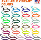Viper Biothane K9 Working Dog Leash Waterproof Lead for Tracking Training Schutzhund Odor-Proof Long Line with Solid Brass Snap for Puppy Medium and Large Dogs, 15ft Hunter Orange