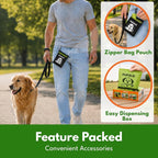 Pupzle 2-Ply Thick Dog Poop Bags For Dogs, Multi-layered Hand Protection | Thick Dog Poop Bags and Odor Blocking Heavy Duty Large Doggy Bags, Includes Pouch, Lavender Scented 250 Bags For Pet Waste