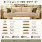 Smiry Velvet Couch Cover for Dogs, Non Slip Soft Sofa Protector for Pets | Washable Sofa Cover for Cats, Cozy Furniture Protector Against Pet Hair, Scratches, Fits Sectional Sofa(Khaki, 36"x63")