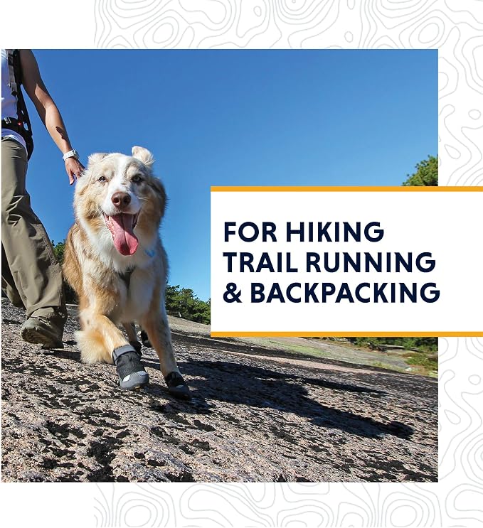 Ruffwear, Grip Trex Dog Shoes, Non-Slip Boots for Hot Pavement & Snow, Weatherproof Paw Protection with Breathable Mesh, Rugged Sole for Hiking, Obsidian Black, 1.75"