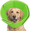 AOFITEE Soft Dog Cone, Adjustable Cones for Dogs After Surgery, Comfy Dog Cone Collar Alternative to Stop Licking, Elizabethan Recovery Collar for Large Dogs(Green,Large)
