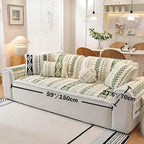 Couch Cover for Dogs, Washable Non-Slip Boho Geometric Pet Sofa Protector, Soft Sofa Slipcovers Cushion Protector for Dogs and Cats. (Green, 27.6" x 59.06" x 1.5")