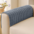 Smiry Velvet Couch Cover for Dogs, Non Slip Soft Sofa Protector for Pets | Washable Sofa Cover for Cats, Cozy Furniture Protector Against Pet Hair, Scratches, Fits Sectional Sofa(Grey, 27.6"x27.6")