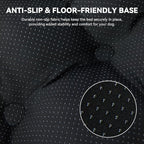 Orthopedic Dog Bed for Dogs, Calming Plush Dog Mat with Thick Cushion Support, Washable Fluffy Pet Bed with Non-Slip Bottom, Soft Indoor Dog Crate Bed (Purple, 41.0" L x 27.0" W x 4.0" Th)