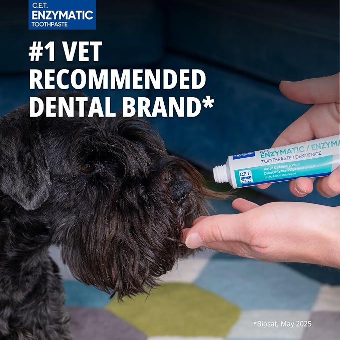 C.E.T. Oral Hygiene Kit for Cats, Seafood flavor Toothpaste with Toothbrush
