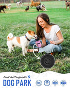 lesotc Dog Water Bottle, Portable Pet Dispenser with Water Bowl, Leak Proof Pet Travel Squeeze Bottle, Puppy Essentials Dog Stuff Accessories for Outdoor Walking, Hiking, Camping