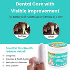 Vet Recommended Dog & Cat Dental Wipes - Freshens Breath - Easy Daily Oral Care - Dog Tooth Brushing Kit - Dental Finger Wipes for Pets - 50 Count