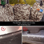 Dog Truck Seat Cover with Mesh Window 100% Waterproof Pet Seat Cover Durable Dog Truck Hammock Machine Washable X-Large Against Dirt and Dog Fur for Car and Large SUV, Trucks