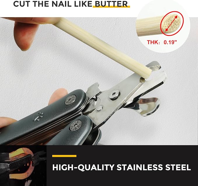 Best Dog Nail Calipper for Large Dogs with Thick Nail | Low Noise for Sensitive Dog, Super Sharp Smoothest Heavy Duty for Thick Nail, Compact Gentle Look for Anxiety Dogs