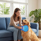 Upgraded Pet Hair Removal Glove for Dogs & Cats, Electrostatic Five-Finger Hair Remover for Furniture, Couch, Carpet, Clothing& Car Seat, 1Pcs Reusable Magic Brush Pet Hair Remover Tool (Blue)