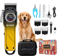 Dog Clippers for Grooming Thick Hair, Pet Grooming Kit with Carry Case | LCD Display • USB-C Charging • 180-Min Runtime • Low Noise • Carrying Case • Metal Housing