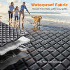 URPOWER XL Dog Seat Cover for Full-Size Truck Back Seat, Waterproof Hammock | Mesh Window, Side Flaps, 600D Oxford, Scratch Resistant, Non-Slip, Easy Install, Machine Washable, Pee Pad Included
