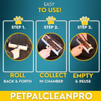 Premium Pet Hair Remover for Couch, Furniture & Car | Reuseable Strong Self-Cleaning Lint Roller | Modern Black & White Design– PetPalCleanPro